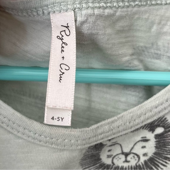 RYLEE & CRU Lion Boxy Short Sleeve Tee Shirt Size 4/5 - Picture 4 of 9